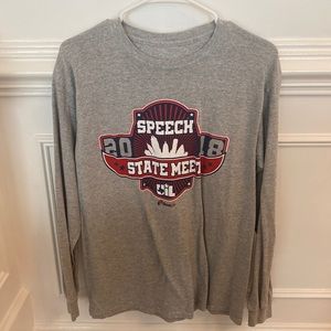 Grey Speech State Meet Long Sleeve